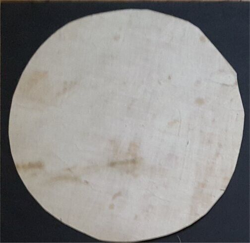 ANTIQUE ORIGINAL BERLIN WOOLWORK  HAND PAINTED CHART PATTERN FLORAL ROUND