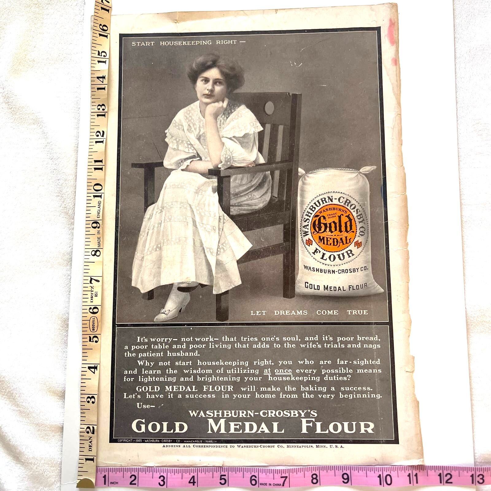 Lot of 4 Double Sided Advertisements Early 20th Century 1900s Antique Ephemera