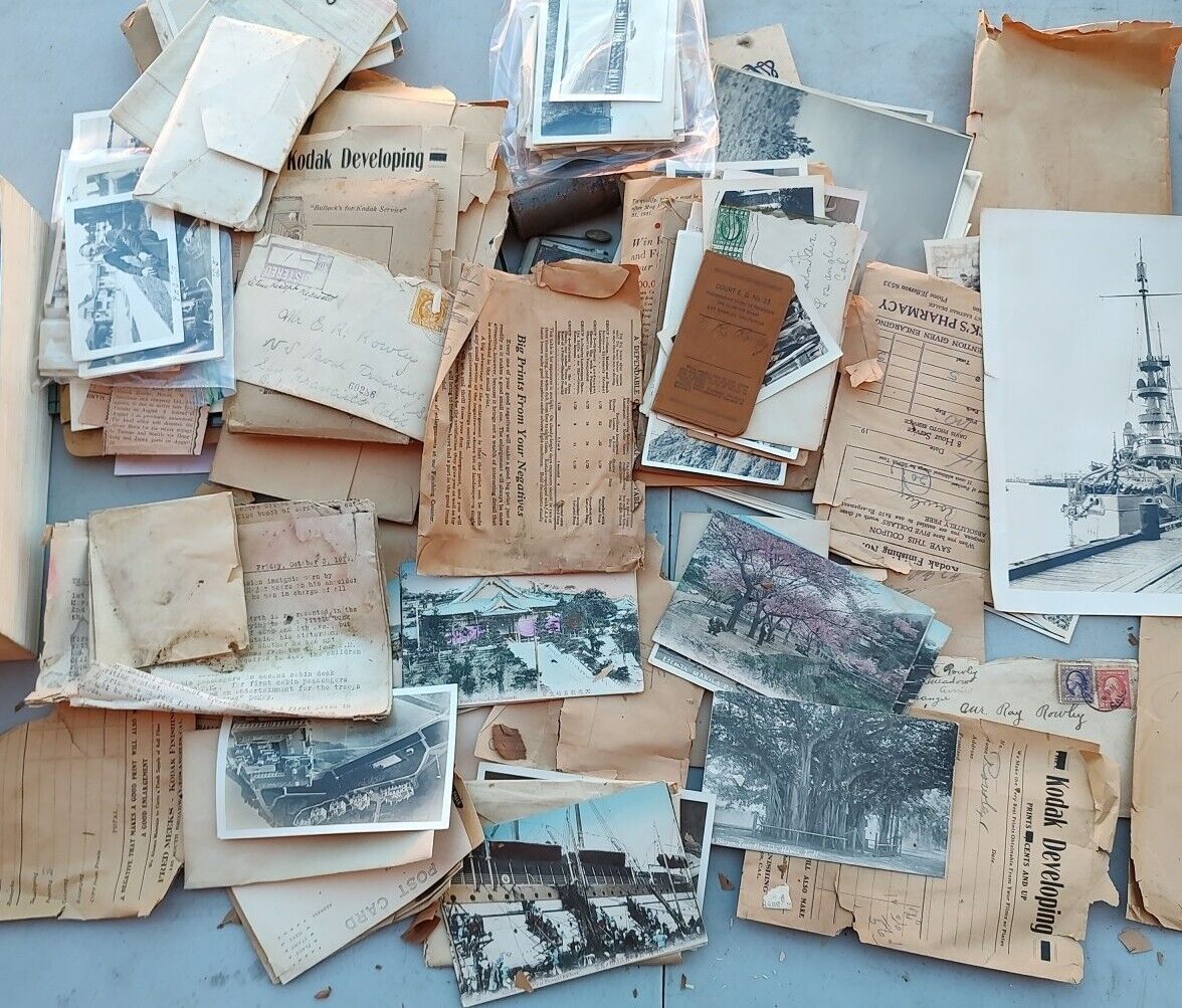 Ephemera Lot Rowley 1900s Journals, Pictures, Letters, Military, Philippines 