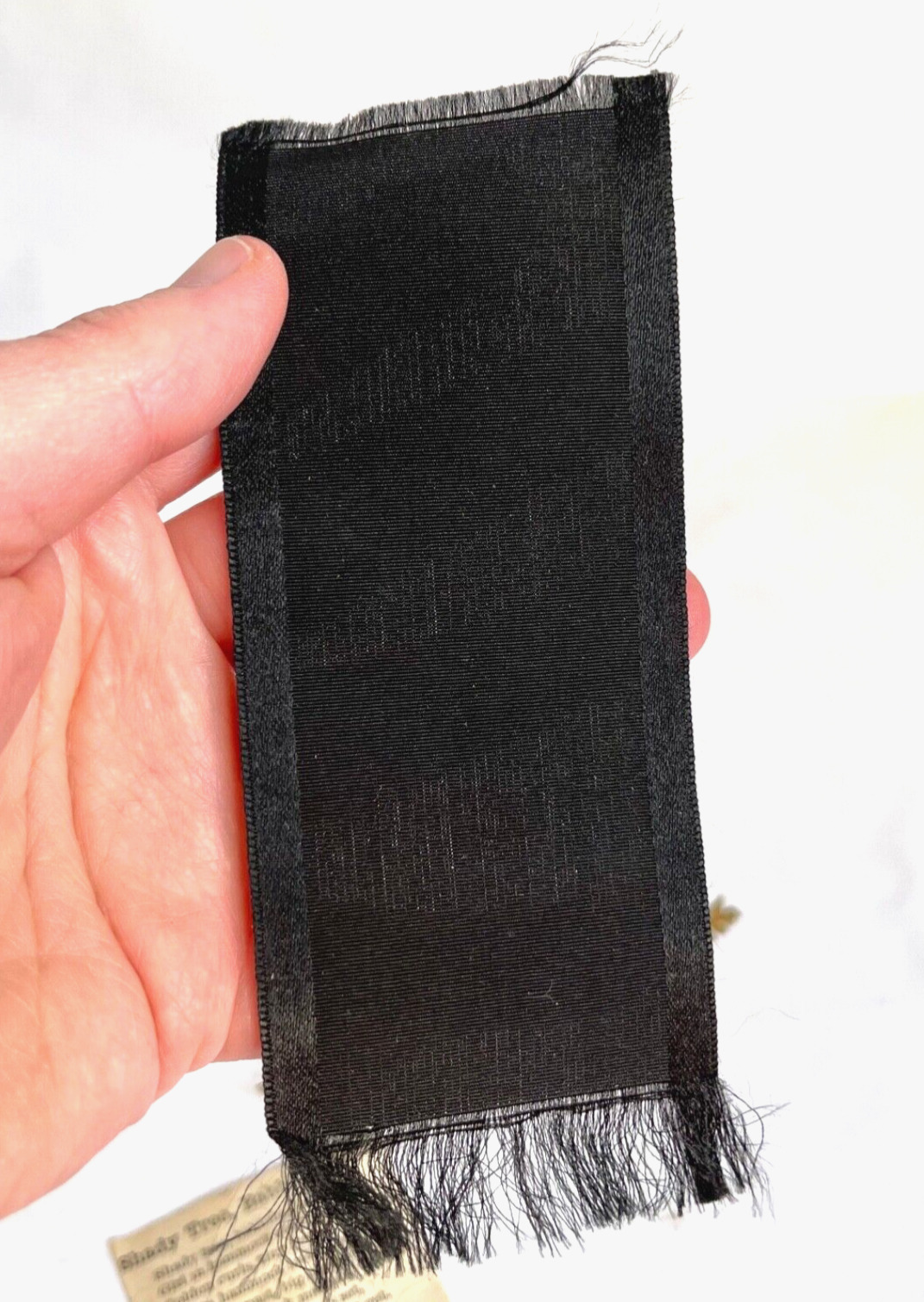 Ephemera Lot 1800s Ribbon Bookmark Pressed Fern Paper Clipping Junk Journal