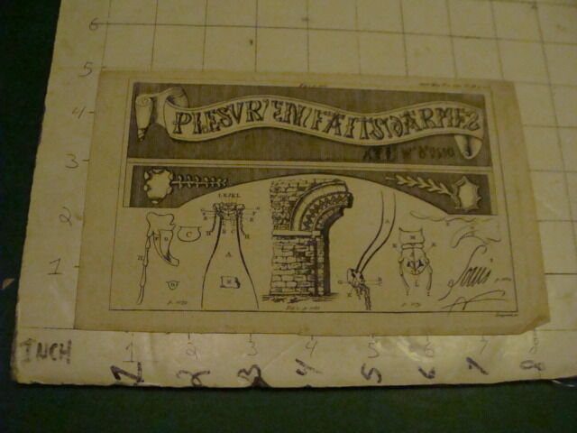 Original Engraving: 1700's or 1800's - PIESVR EN FAITS JARMES -1792-gent mag