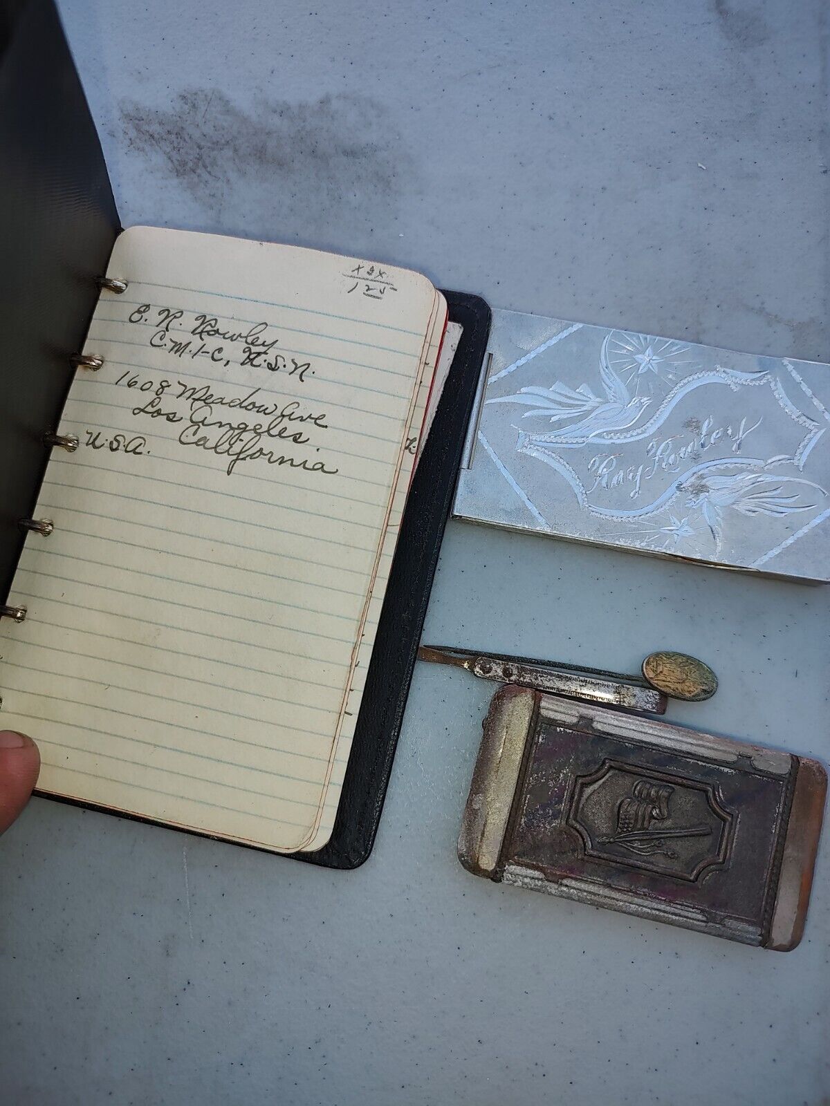 Ephemera Lot Rowley 1900s Journals, Pictures, Letters, Military, Philippines 