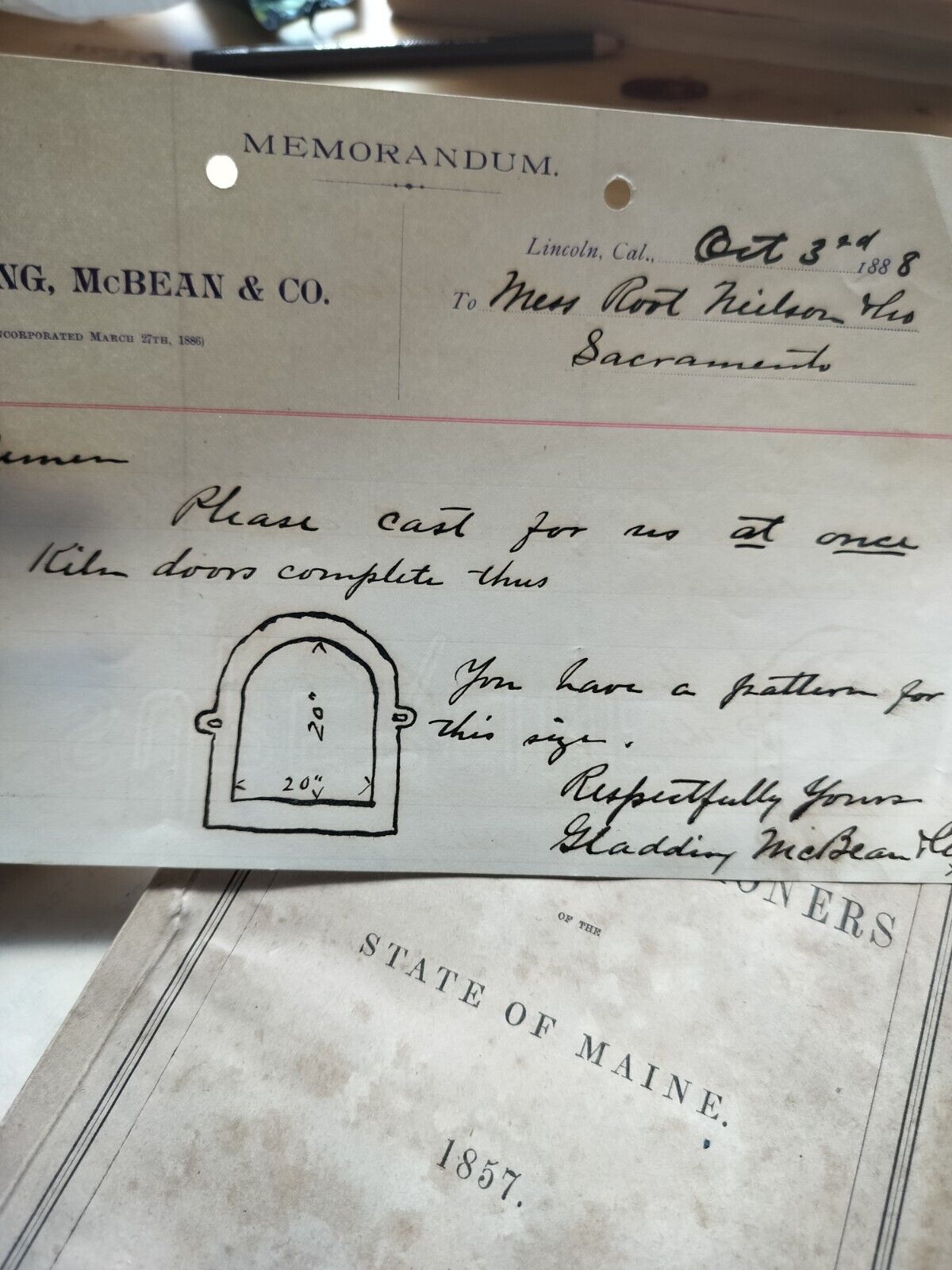 1800s Ephemera: 1857 Bank Report 1839 Convention Booklets, Receipts, Letters