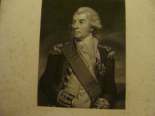 Original Engraving: 1700's or 1800's - Hon KEITH ELPHINSTONE, admiral lord keith