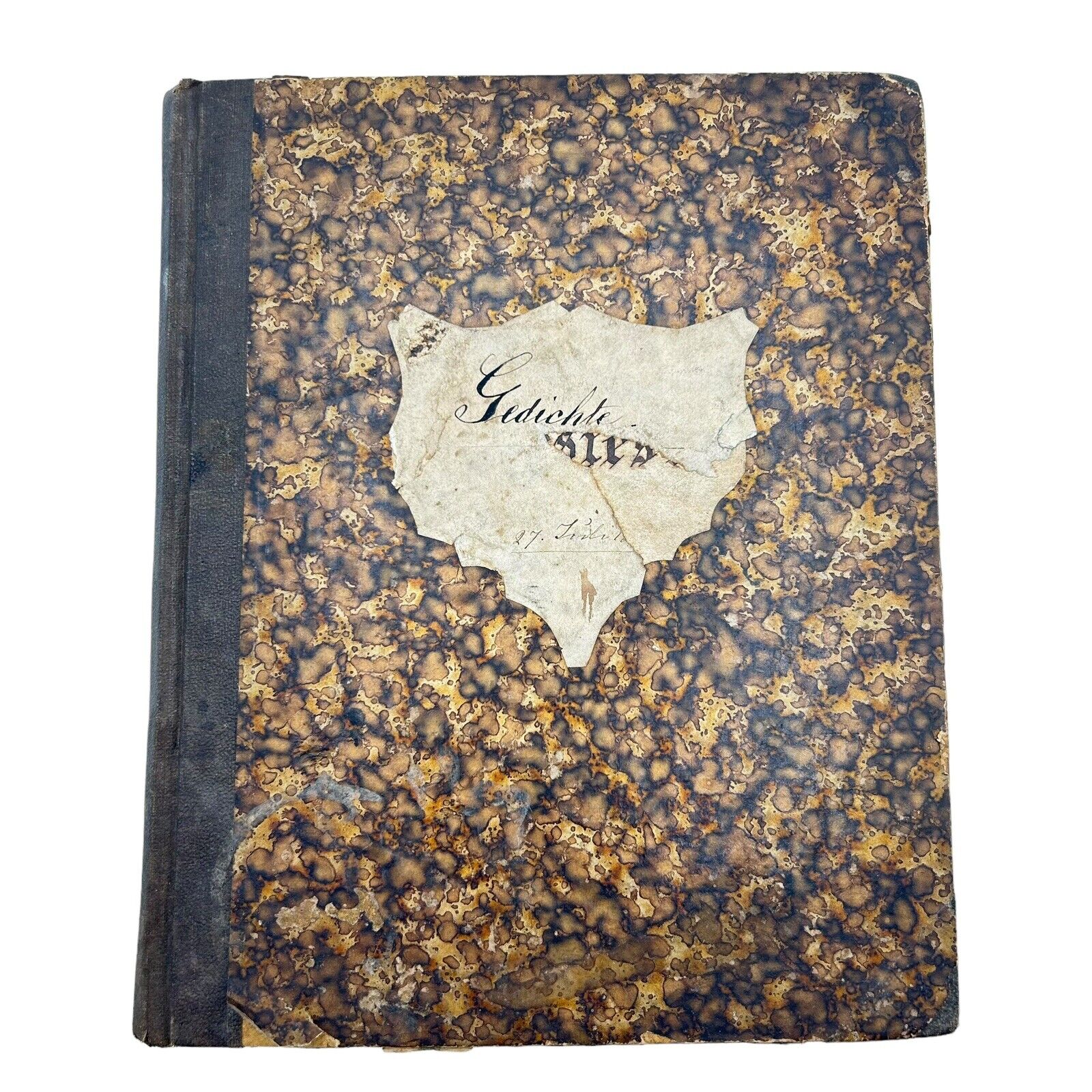 Antique Franco-Prussian War Artifact German Notebook Handwritten By Soldier 1870