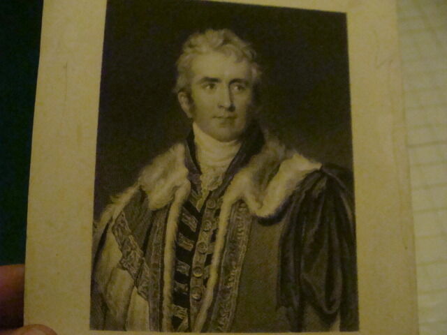 Original Engraving: 1700's or 1800's - WILLIAM PITT AMHERST EARL AMHERST 
