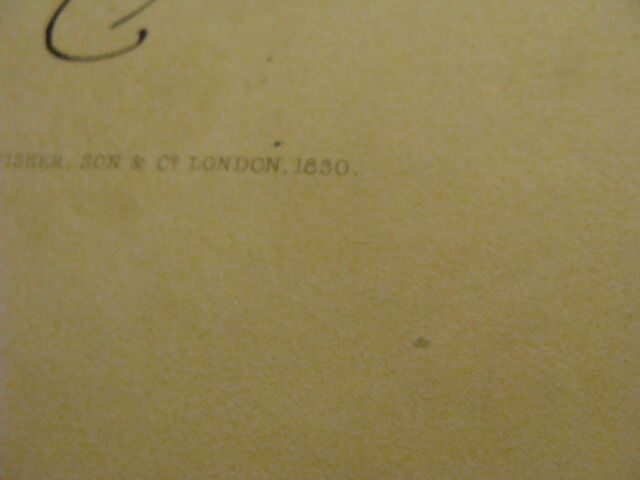 Original Engraving: 1700's or 1800's - HENRY WELBORE AGAR ELLIS clifden -1830-