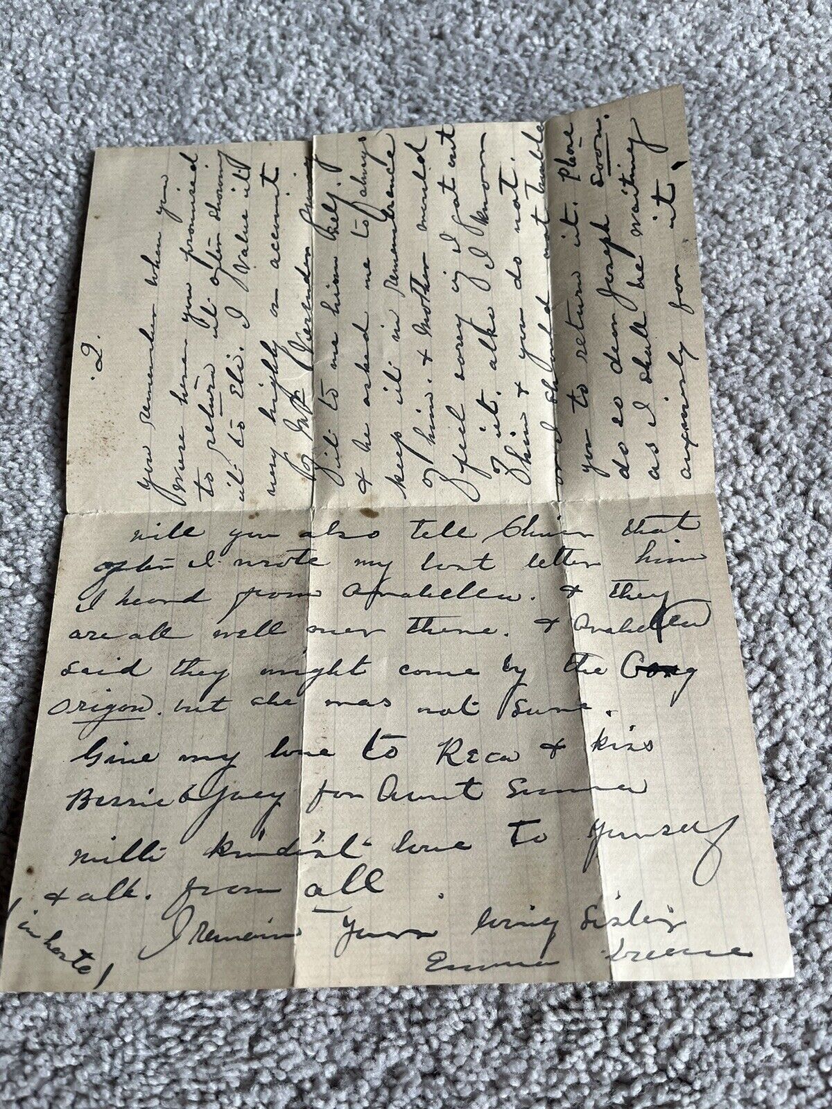Vintage 1800’s Early Racine Wi Letter Paper Ephemera Wis Wisconsin