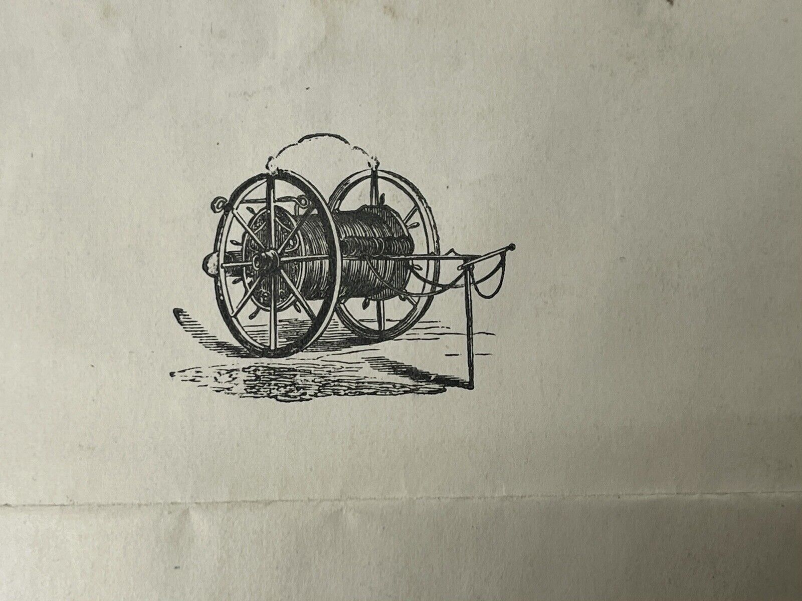 Antique Firefighter 1800s Ephemera Mist Hose Company 1877 Reception Invitation