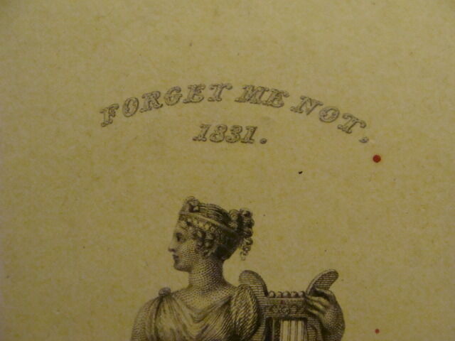 Original Engraving:1700's or 1800's - FORGOT ME NOT 1831 r. ackermann LONDON