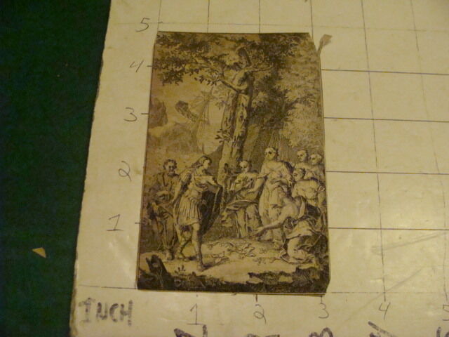 Original Engraving: 1700's or 1800's - FINDING NEW LAND, boat, natives, etc