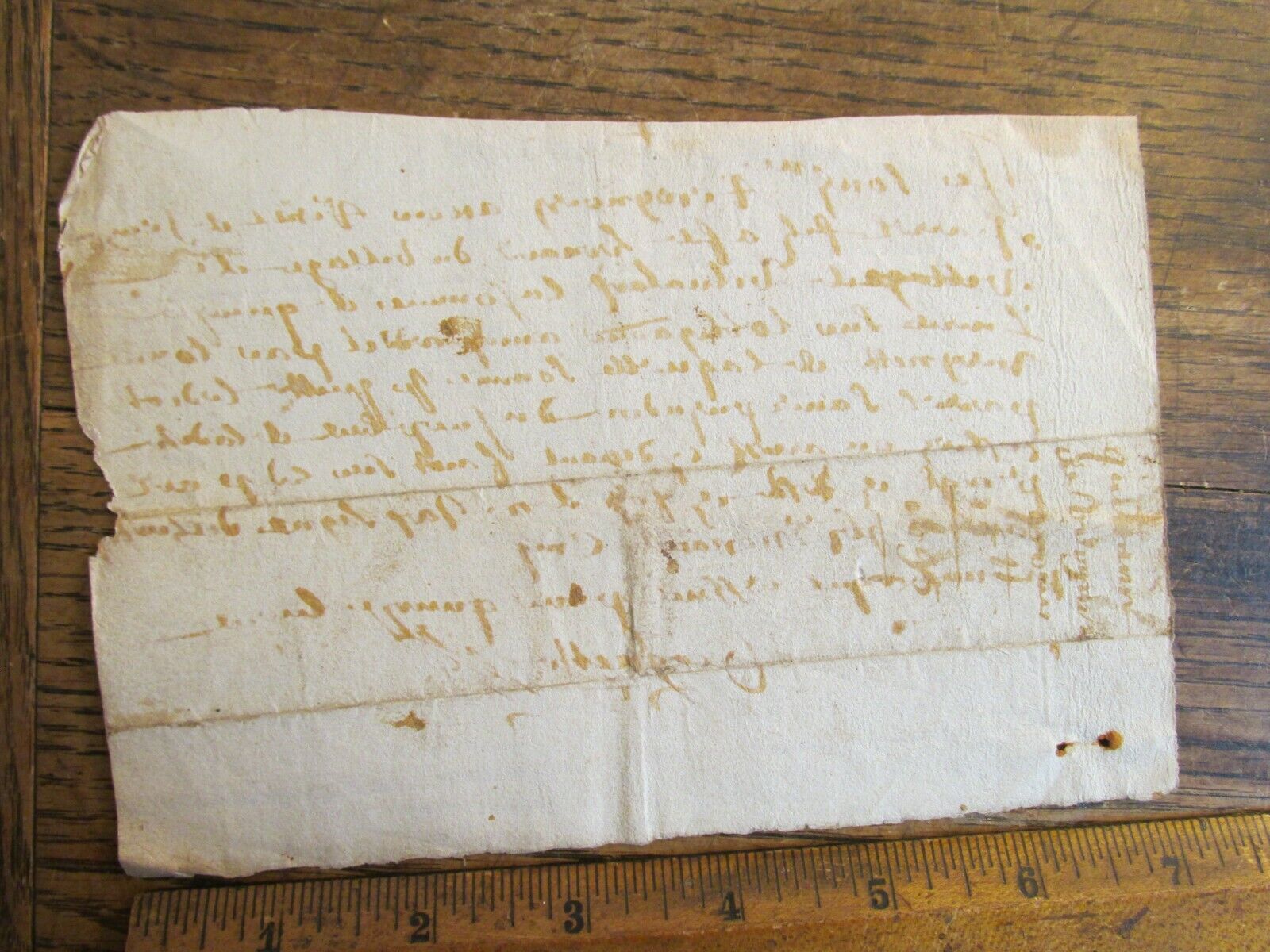 Antique Ephemera Signed French Document France ca 1600s-1700s ? 