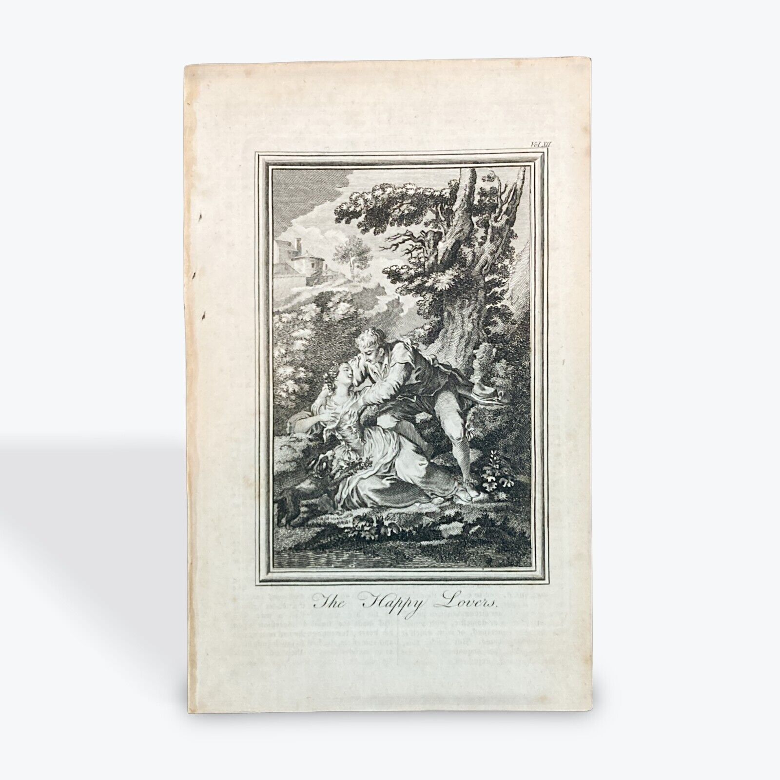 18th Century Engraving Antique "Town and Country Magazine" 1780