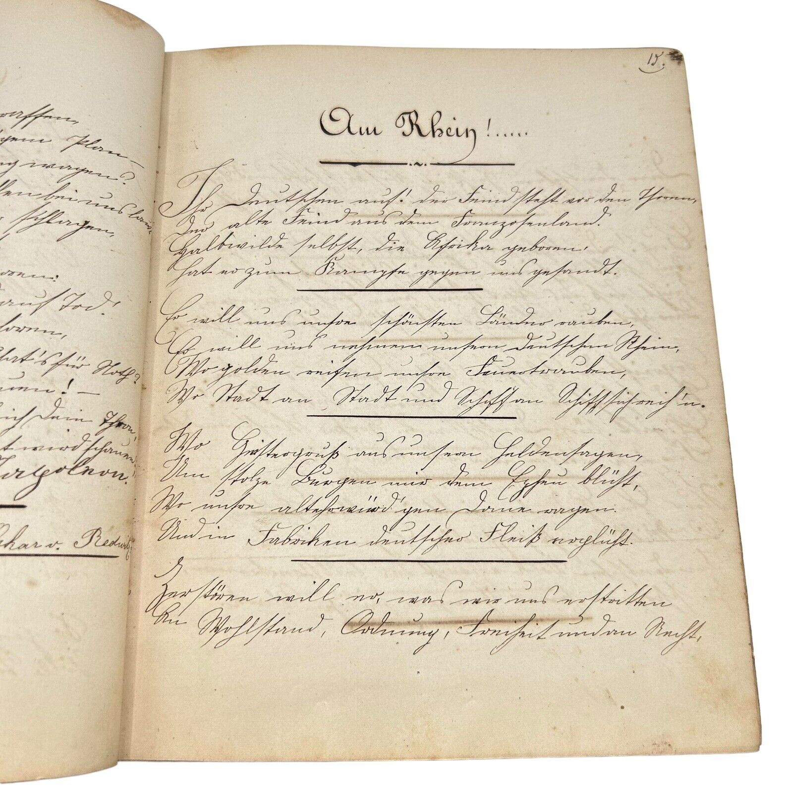 Antique Franco-Prussian War Artifact German Notebook Handwritten By Soldier 1870