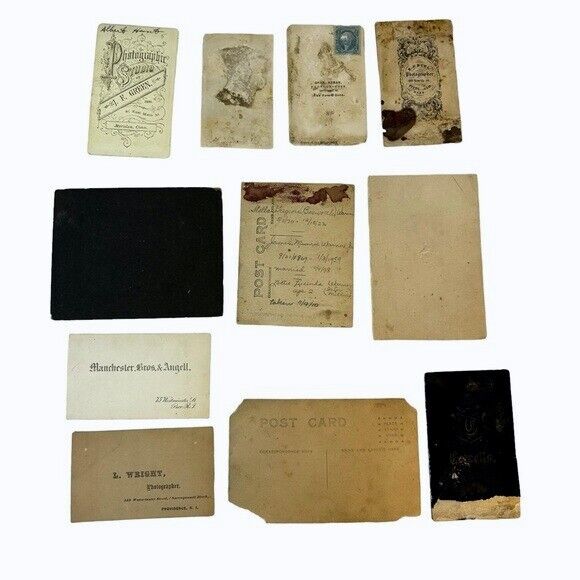 11 vintage ephemera antique 1800’s photographs/postcards Rhode Island