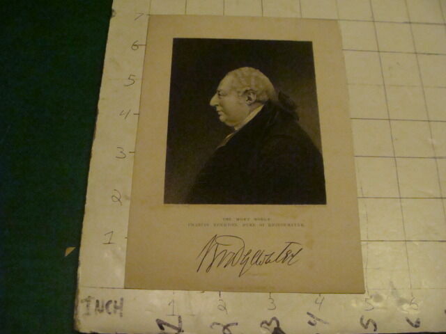 Original Engraving: 1700's or 1800's - Noble FRANCIS EGERTON duke of Bridgewater