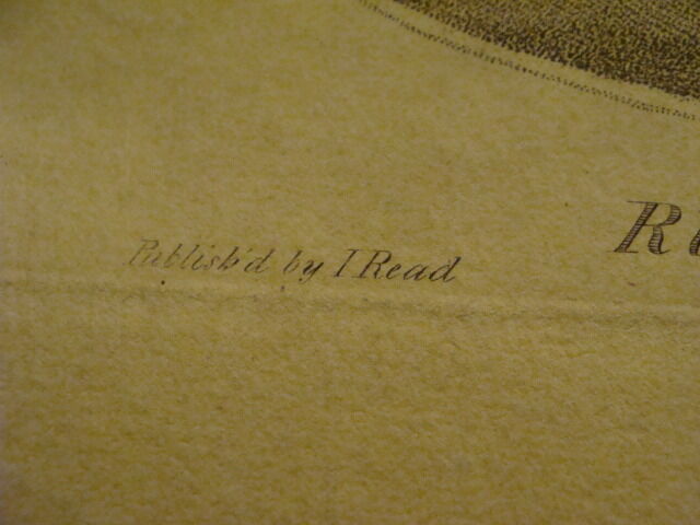 Original Engraving:1700's or 1800's - RURAL FELICITY i. read, pal mall TORN