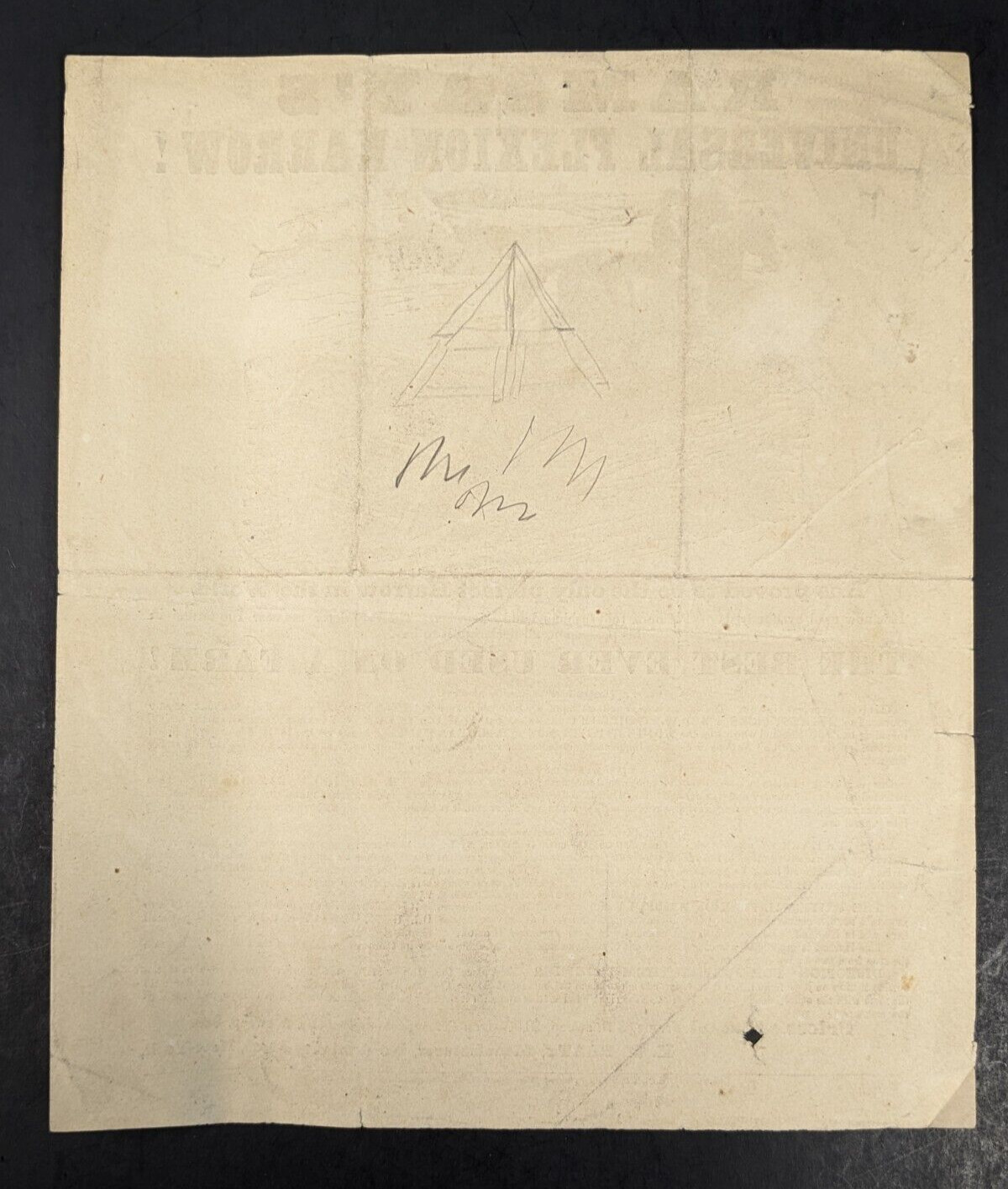 1800s Ephemera Ramsays Flexion Harrow Farming Implement Advertisement Antique