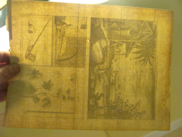 Original Engraving:1700's or 1800's - FIRST PLATE OF THE COTTON - MANUFACTURE 