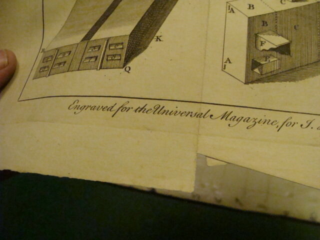 Original Engraving:1700's or 1800's - ventilators UNIVERSAL MAGAZINE early 