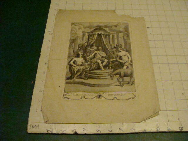 Original Engraving:1700's or 1800's - LE VARIE COSTITUZIONI DELLA FORTUNA 