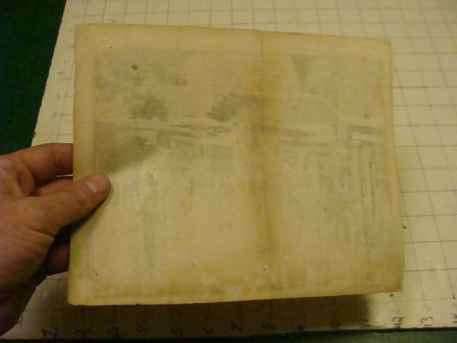 Original Engraving:1700's or 1800's - RUDERA REGIAL PER SEPOLIS 
