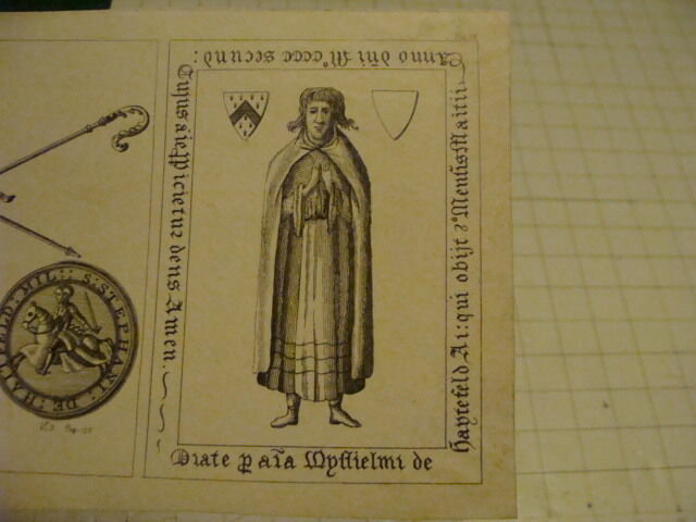 Original Engraving: 1700's or 1800's - S. SECRETVM STEPHANT HATTFELD 