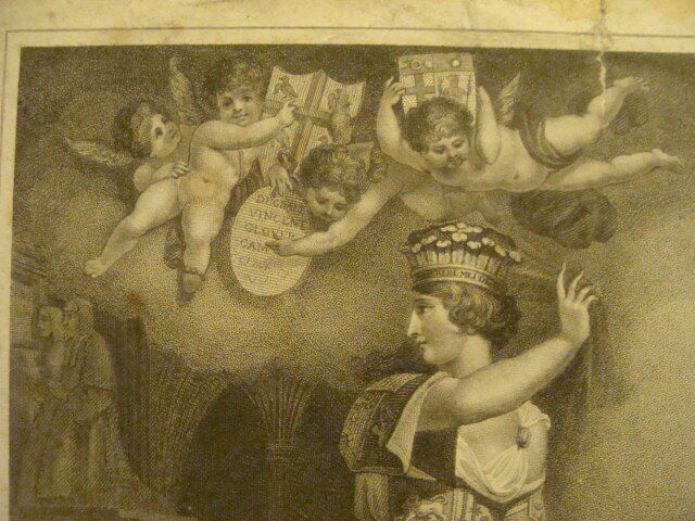 Original Engraving:1700's or 1800's - HERALDRY j. chapman 