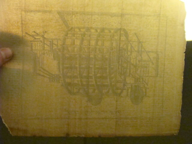 Original Engraving:1700's or 1800's - LONDON BRIDGE WATER WORKS 
