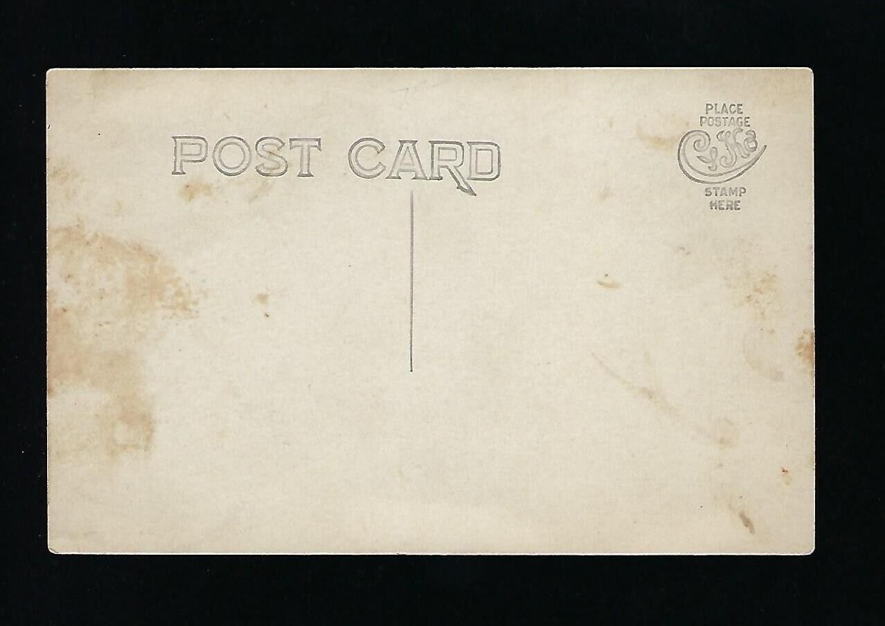 Early 1900's RPPC Holloween Post Card,4 Men In Costumes, Witches Brew