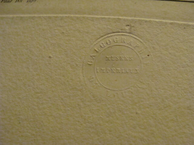 Original Engraving:1700's or 1800's - someone dying, w Louvre embossing --1767--