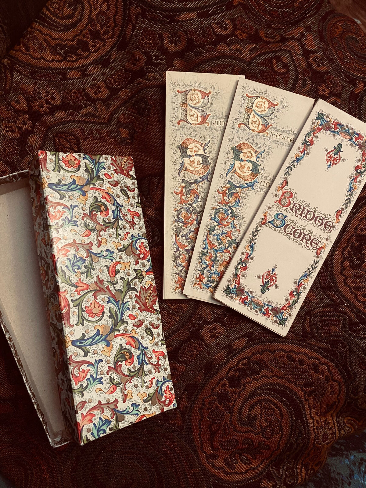 Early 1900s Bridge Tally Cards - Italy - Ephemera Scrapbooking - Score Pad