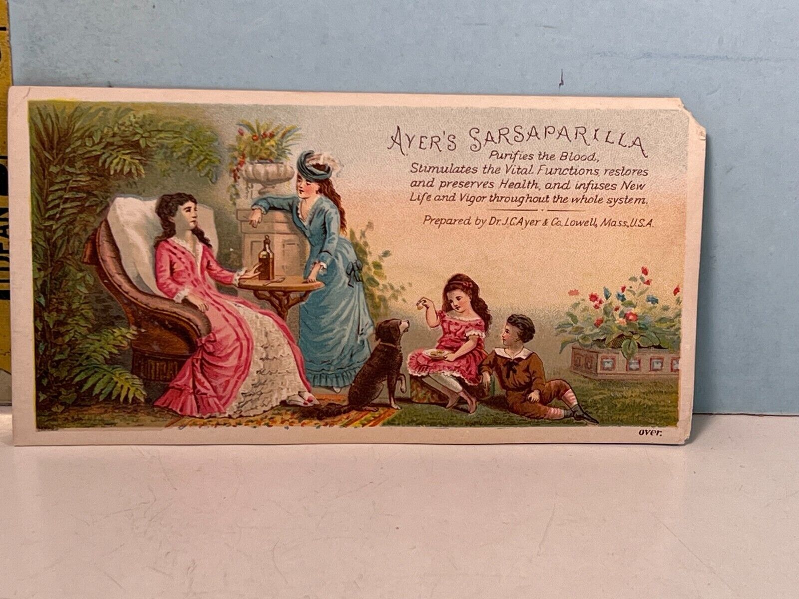 1800's Ayer's Sarsaparilla Trade Card.