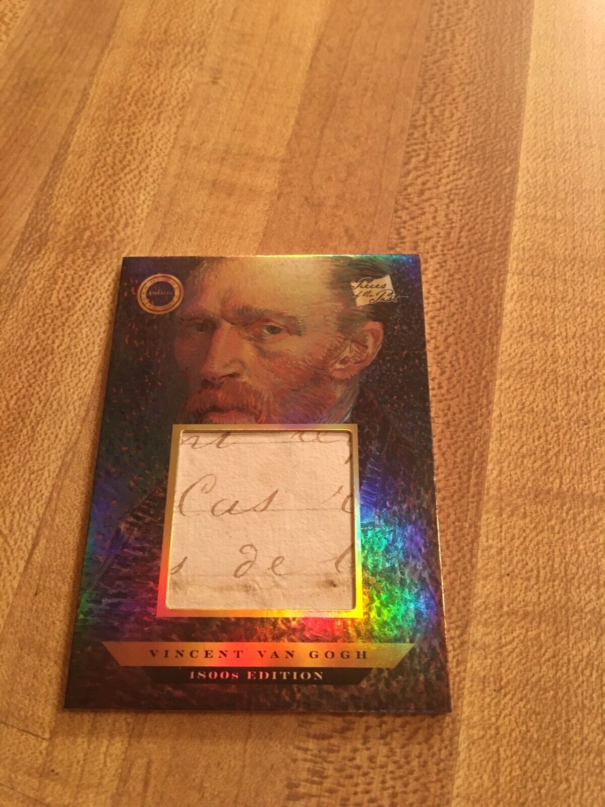 2024 PIECES OF THE PAST 1800s EDITION VINCENT VAN GOGH HANDWRITTEN RELIC CARD