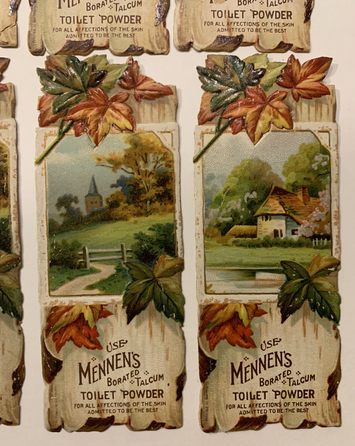 1900s MENNEN’S Borated Talcum Toilet Powder - Advertising Trading Cards