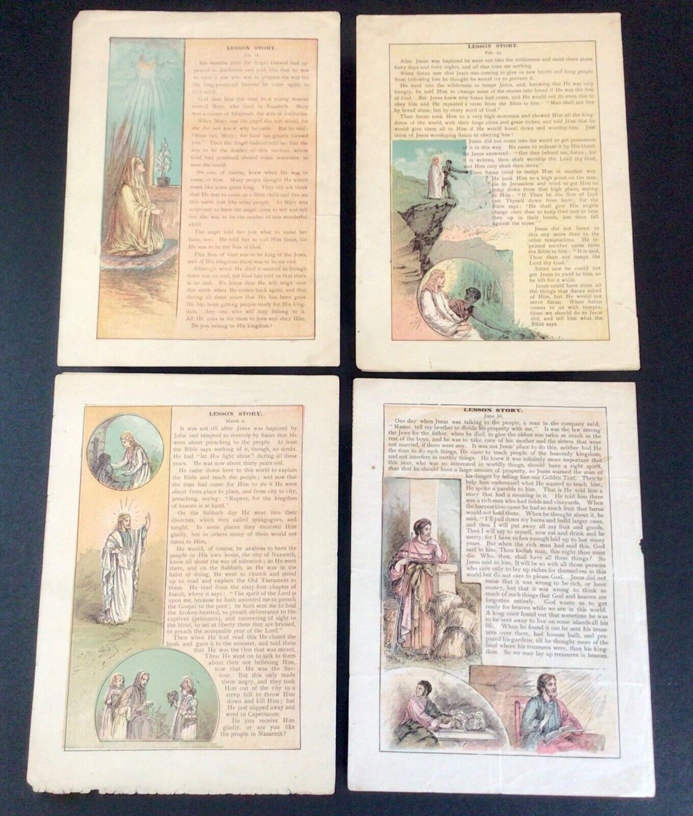 Rare Antique 1800s The Little Folks Paper Booklets Lot Of 20 Bible Religious
