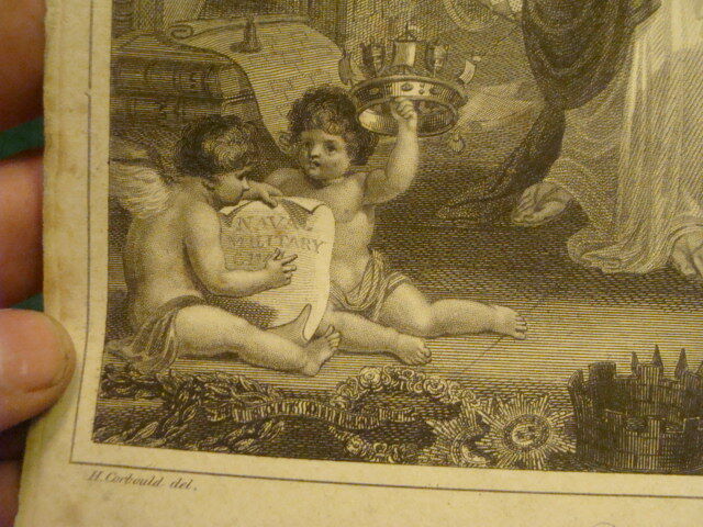 Original Engraving:1700's or 1800's - HERALDRY j. chapman 