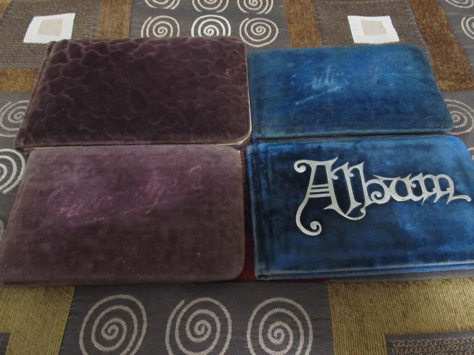 VINTAGE COLLECTION OF 4 STATE OF INDIANA (MONON) AUTOGRAPH ALBUMS 1800s-1910'S