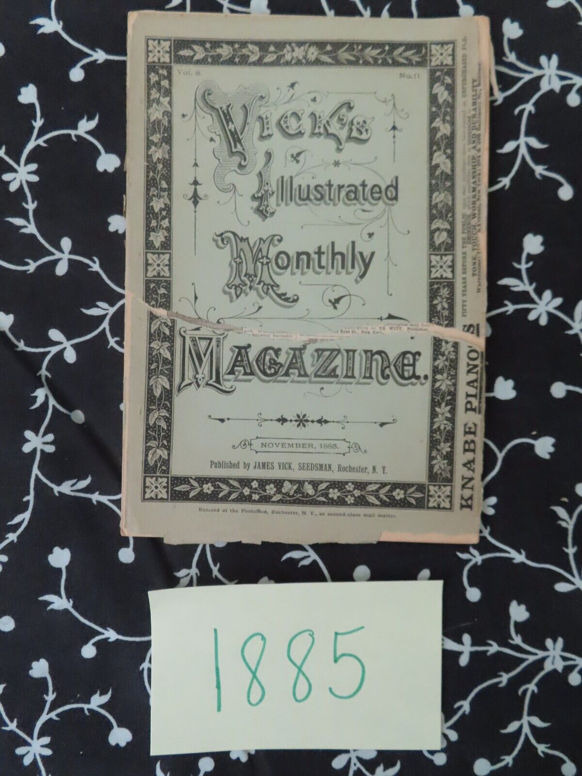 Vick's Illustrated Monthly Magazine  Lot x 33 1800s