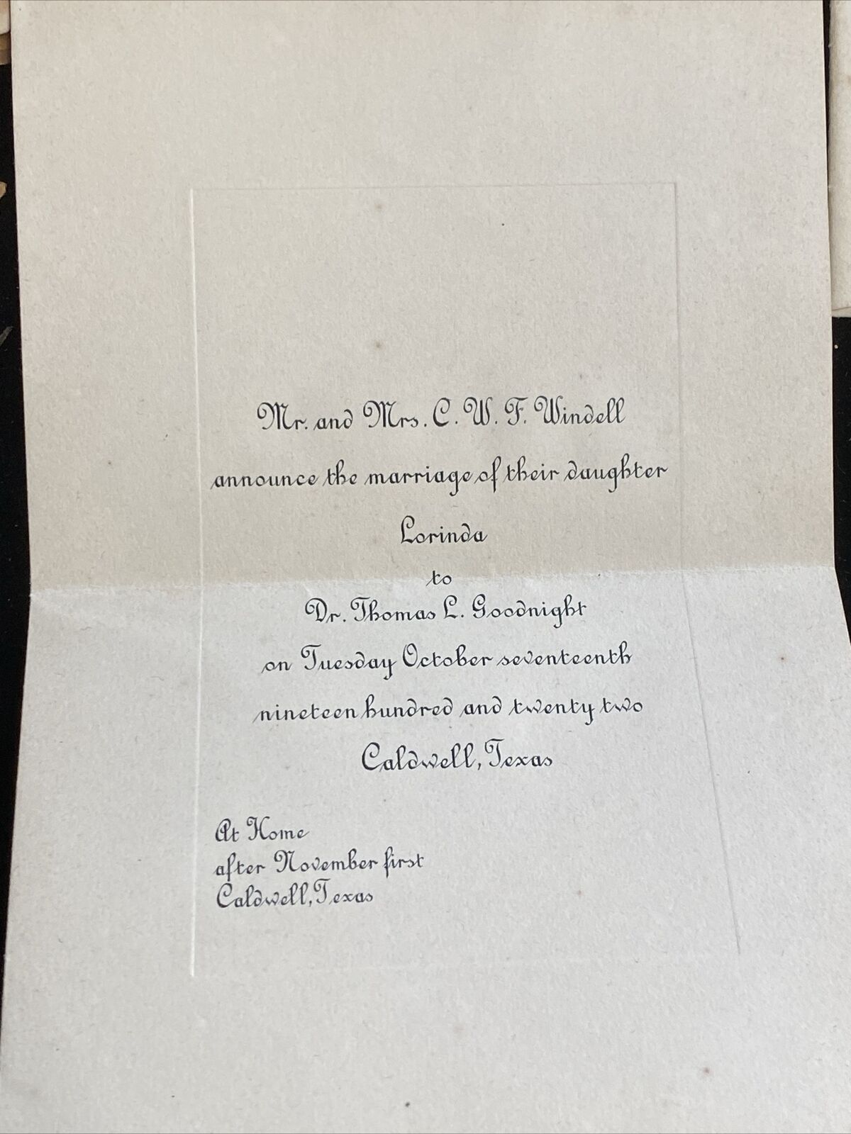 1800’s Ephemera Mystery Group Mail Allen And Goodnight Ranch Caldwell TX  GN48