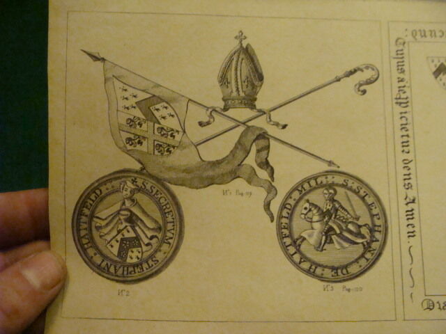 Original Engraving: 1700's or 1800's - S. SECRETVM STEPHANT HATTFELD 