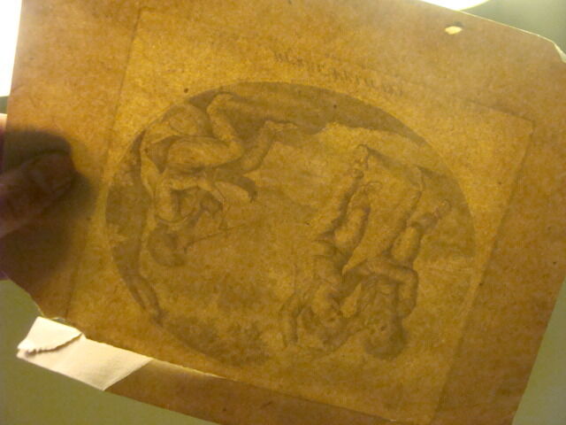 Original Engraving:1700's or 1800's - RURAL FELICITY i. read, pal mall TORN