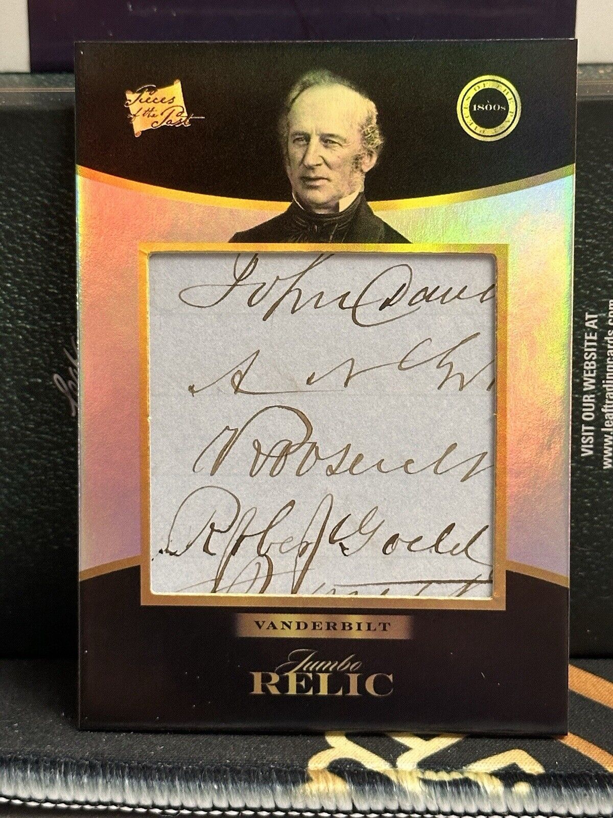 2024 Pieces Of The Past 1800s Cornelius Vanderbilt Jumbo Relic #162