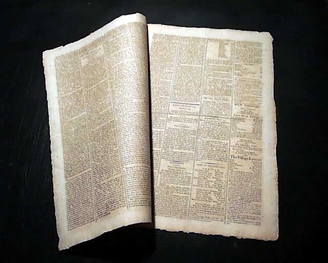18th Century PHILADELPHIA PA Pennsylvania as Nation's Capital Era 1794 Newspaper