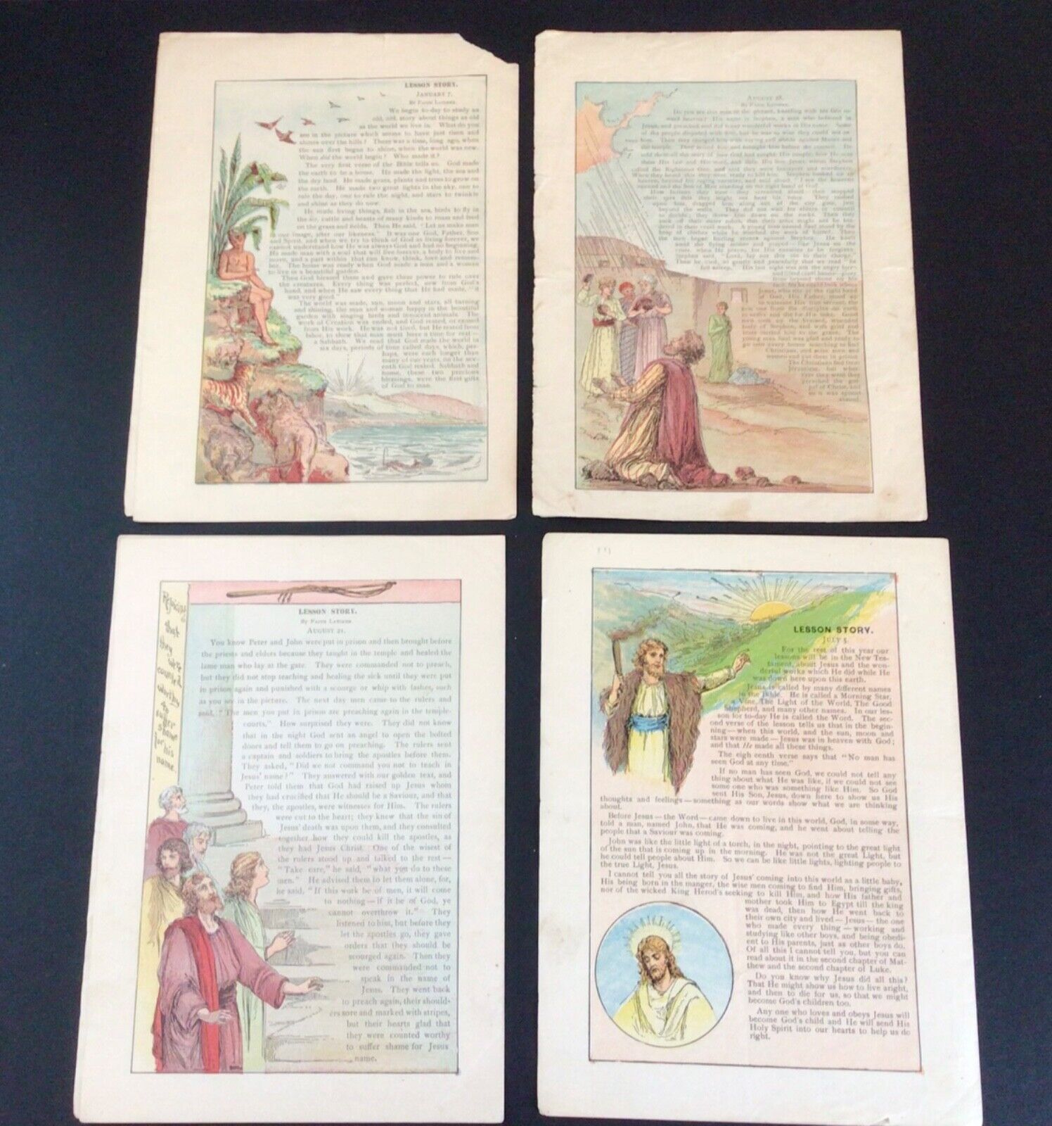 Rare Antique 1800s The Little Folks Paper Booklets Lot Of 20 Bible Religious