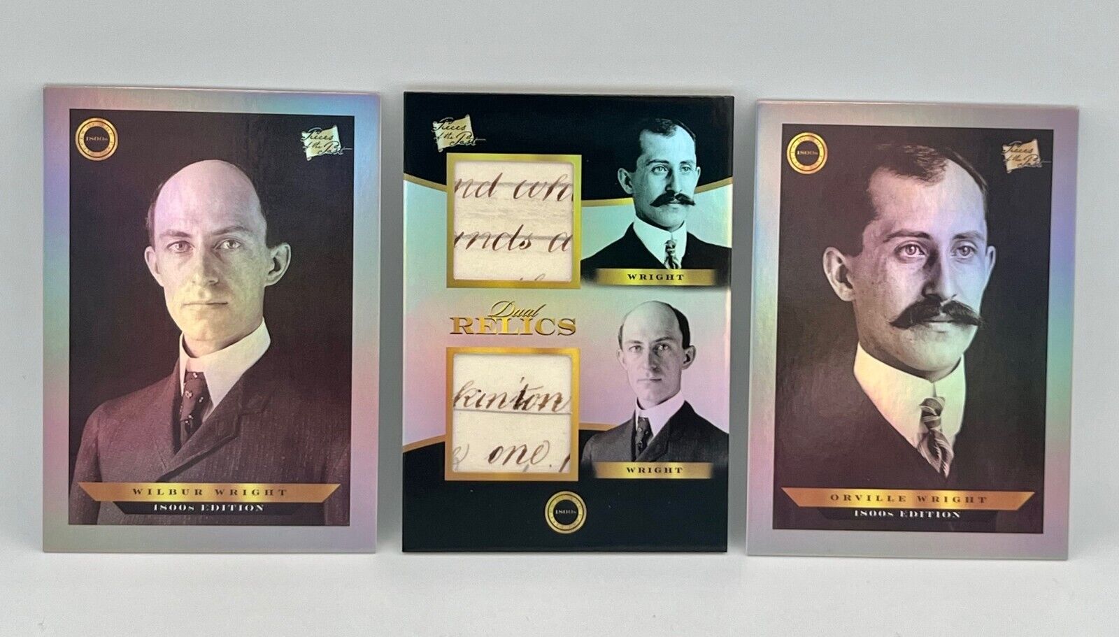 2024 Pieces of the Past 1800s Edition - Wright Brothers RELIC - Lot of 3 cards