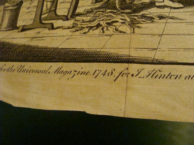 Original Engraving:1700's or 1800's - practical chemistry --1748--
