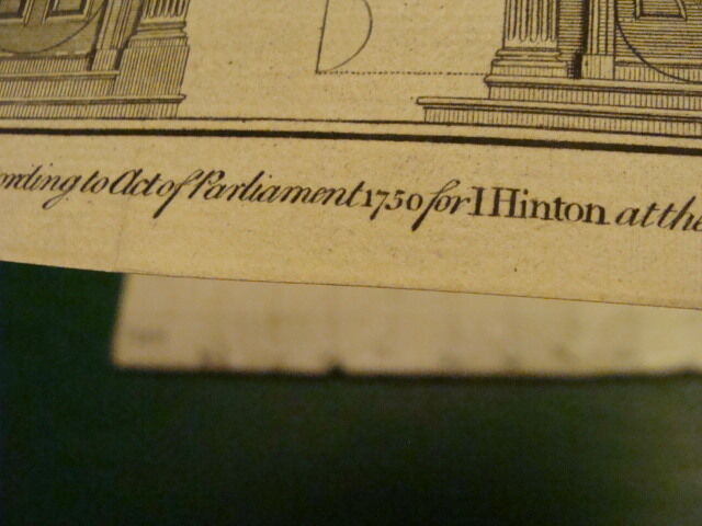 Original Engraving:1700's or 1800's - ARCHITECTURE DOOR ENTRANCES --1750--