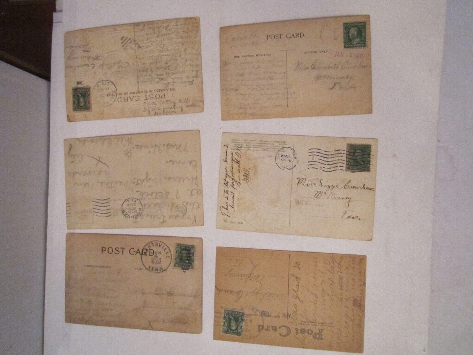 (24) EARLY 1900'S POSTCARDS - GREETING POST CARDS - LOT 8 - TUB BBA-7