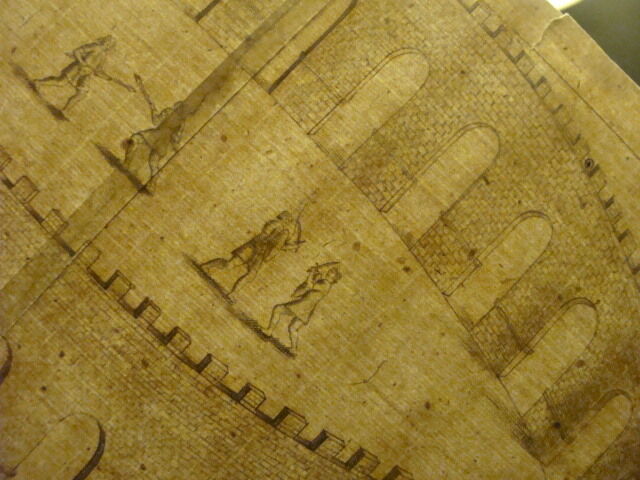 Original Engraving:1700's or 1800's - LES ARENES D'ORANGE DE CONSTRUCTION ROMAIN